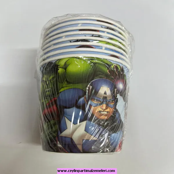 Avengers Temalı Karton Bardak